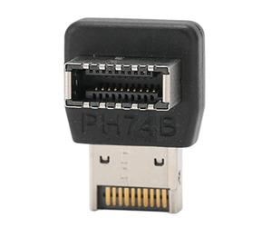 Header Adattatore Tipo E, Scheda Madre PC USB3.1 10G Convertitore 'Angolo di Sterzata di 90 Gradi, Convertitore 'intestazione a Scheda Madre Interna Ad Angolo Retto