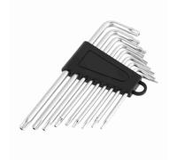 Headerbs 9pcs Small Star Hex L Welfing Welnch Pieging Pivot Star Allen Key Heat Crome Crome Vanadio in Acciaio Star Star Set Hex Set di Tasti Esagono