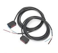 Headerbs Berm a Infrarossi L'interruttore Fotoelettrico PNP Uscita 15m di Rilevamento Sensore Quadrato Attraverso il Raggio con Cavo per L'automazione Robot Ostacolo Evita di Montaggio