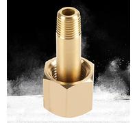 Headerbs CGA 320 CO2 Regolatore Ingresso Dado e Set di Nippli, 3 Pezzi | Raccordo per valvola serbatoio in ottone, pressione nominale 15MPa, rondella antiperdita, riparazione del di tiraggio del