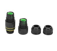 Headerbs Connettore Impermeabile IP68, Materiale in Nylon, Giunto Cavo 3 Pin 9-12 Mm per Uso Esterno