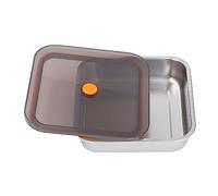 Headerbs Contenitore per Alimenti in Acciaio Inossidabile a Raffreddamento Rapido, Scatola a Prova di Perdite Sigillata Sottovuoto per la Preparazione di Pranzi e Pasti, Perfetto per la