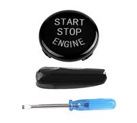 Headerbs Coperchio Interruttore Motore, Pulsante di Avviamento a Una Chiave per Auto Coperchio Interruttore di Accensione Motore per Fondo Disco E(Nero (Telaio E))