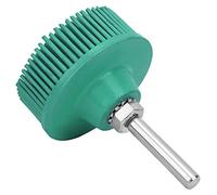 Headerbs Disco di Setola 2 Pollici in Gomma Abrasiva Rivestimento del Rivestimento per la Finitura e Pulizia del Metallo con Gambo 1/4 di Pollice per Utenti di Perforazione Elettrica (GREEN)