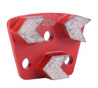 Headerbs Disco per Levigatura Pavimenti Trapezoidale, 3 Pezzi Grana 30 | Preparazione della superficie in calcestruzzo grossolano, strumento per la rimozione dell\'adesivo, segmento a 3 denti a