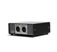 Headerbs Distributore DI Box Convertitore DI Segnale Attivo in Metallo Uscita XLR a Doppio Canale Isolamento da Terra da 20 Hz a 20 KHz per Chitarra Basso Tastiera Registrazione Dal Vivo Stage Studio