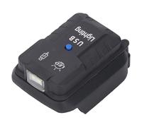 Headerbs Faro da Lavoro LED Senza Fili da 18 V con 2 Porte USB e luminosità 100 LM per Batteria BL1850, Materiale ABS Design Ultra Leggero Ideale per Meccanici Riparazioni Auto da Campeggio