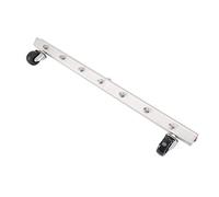 Headerbs Idropulitrice Scopa Ad Acqua 2 Ruote Design 7 Fori Spruzzo Pulitore Carrello per Telaio Terrazzi Cortili Lega di Zinco Rame Acciaio Inossidabile 4000psi