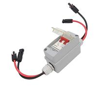 Headerbs Interruttore di Sezionamento DC PV, 500V 32A Scatola di (Con | Protezione da sovratensione, scatola combinatrice solare per off-grid, installazione plug and play, copertura trasparente,
