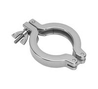 Headerbs KF50 Set di Pinze per Vuoto, 4 Pezzi in Acciaio Inossidabile | Costruzione in acciaio inossidabile 304, FKM resistenti a 200°C, camera di degasaggio ad alta temperatura, guarnizione
