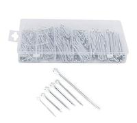 Headerbs Kit Assortimento di Coppiglie da 555 Pezzi, Ferro Zincato, Copiglie per Carichi Pesanti, Copiglie di Dimensioni Multiple per Riparazioni Automobilistiche e Macchinari Industriali