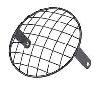 Headerbs Maschera di Copertura Universale per Montaggio Laterale con Griglia a Griglia per Faro Anteriore 7" per Moto(Nero)