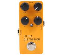 Headerbs Pedale per Chitarra con Distorsione Ad Alto Guadagno True Bypass in Lega di Alluminio con Indicatore LED per Metalli Pesanti Guadagno Illimitato Fondo in Gomma Antiscivolo