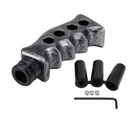 Headerbs Pomello del Cambio, Cambio Manuale Universale Impugnatura per Pistola per Auto Manico per Coltello Leva del Cambio Pomello del Cambio(Colore Titanio)