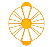 Headerbs Segnaporzioni per Torta, Taglierino per Porzioni Uguali in Plastica per Uso Alimentare, Divide le Torte in 10 o 12 Pezzi per Feste Ed Eventi (Giallo 126 g/4,4 once (280))