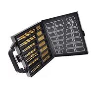 Headerbs Set di Punte Elicoidali da 99 Pezzi, Acciaio Ad Alta velocità Rivestito in Ti, Denti Fini per Legno, Plastica, Metallo, Fai da Te