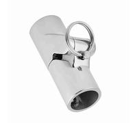 Headerbs Snodo Girevole Pieghevole in Acciaio Inox 316, Raccordo per Tubi | Resistente Alla Corrosione Dell'acqua Salata, Pieghevole a 180 Gradi, per Bimini Top e Aste per Bandiere