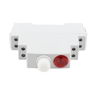 Headerbs Spia per Guida DIN, Rossa in Policarbonato AC DC Segnale | Lampada da pannello compatta, circuiti da 50 Hz a 60 Hz, stato di funzionamento visibile, contattori di avviamento magnetici