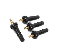 Headerbs Steli delle Valvole dei Pneumatici a Scatto 4 Pezzi in Gomma | Sensore TPMS, Gomma e Rame Puro, Montaggio su Veicolo , Nucleo Installato, Cappuccio e Vite di Montaggio Inclusi