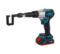 Headerbs Tronchese a Punta Elettrico, Rivettatrice Senza Fili 21V con | Ago per punzonatura in acciaio legato , testa della pinza ruotabile a 360°, corsa regolabile 13 mm, espulsore automatico