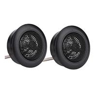 Headerbs Tweeter Audio per Auto Coppia di Dome 12V 120W Max 2000-22000 Hz | Copertura in PE, Porta in Rame, Cestello Non Magnetico, vestibilità Compatta, Sistemi per Veicoli da 12 V, Altoparlante,