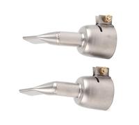 Headerbs Ugello per Pistola per Saldatura in Acciaio Inossidabile da 32 Mm con Piatto da 120 Gradi e di Alta qualità per la Saldatura di Fogli di Plastica in PVC PP, Resistenza Al Calore