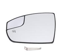 Headerbs Vetro dello Specchio Riscaldato Vetro Antiappannamento Antigelo di Ricambio con Cuscinetto Antiurto Installazione Semplice (Sinistra)