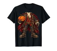 Headless Horseman Halloween Costume Pumpkin Rider Gothic Maglietta