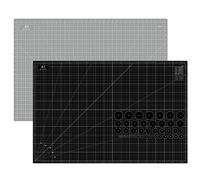 Headley Tools 61 x 91 cm ispessito autorigenerante tappetino da cucito A1 Rotary Cutting Mat per artigianato, double face 5 strati tavolo tagliere per tessuto, trapuntatura pelle arti hobby, grigio
