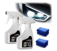 Headlight Restorer, 2025 New Headlight Cleaner and Restorer Kit, for Yellowing & Scratches Polishing Cleaner, Suitable for All Vehicles (2pcs)