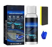 Headlight Restorer, Car Headlight Repair Fluid, Ceramic Coating Headlight Restoration Kit, 2025 Upgrade Automotive Restoration Fluid Kit for Yellowing & Scratches Polishing Cleaner, 20ml (1)