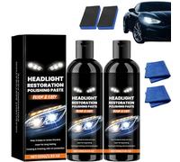 Headlight Stain Remover Polishing Paste, 2025 New Car Headlight Restoration Kit, Car Headlights Cleaner, Polishing-Refurbishing, Long-Lasting Brightness, Brilliance-Sparkle (2Pcs)