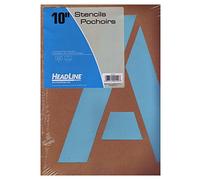 Headline Sign 110 Stencil Set, 10-Inch Capital Letters A to Z (110)