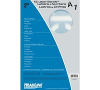 Headline Sign 91 Transparent Stencil Set 2-Inch Letters and Numbers