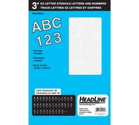 Headline Sign 92 Transparent Stencil Set 3Inch Letters and Numbers