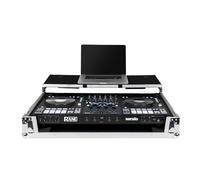 Headliner Flight - Custodia personalizzata con piattaforma per laptop e ruote, compatibile con controller DJ Rane Four, custodia da strada per apparecchiature DJ