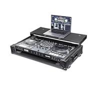 Headliner Pitch Black - Custodia da viaggio con piattaforma per laptop e ruote, compatibile con controller DJ Rane Four, custodia per attrezzatura DJ nera