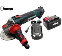 HEADNMORE® Bundle - PARKSIDE® 20V Smerigliatrice angolare a batteria PWSA 20 in valigia di trasporto + HEADNMORE® portachiavi (1x batteria da 8Ah)