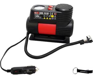 HEADNMORE® Bundle - ULTIMATE SPEED® Mini 12V Compressore d'aria UMK 10 + HEADNMORE® Portachiavi