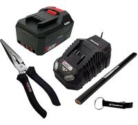 HEADNMORE Offerta per Parkside® Batteria PAP 204 - 20 V 4 Ah + Caricabatterie PLG 20 4,5 A - compatibile con la serie X 20 V Team - incl. pinza in omaggio (+ Pinze a becchi lunghi)