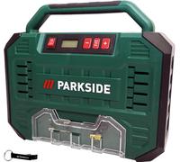 HEADNMORE® Parkside®, compressore da 12 V/230 V, con display digitale, 8 bar, PMK 150 + portachiavi