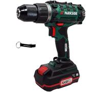 HEADNMORE Parkside - Trapano avvitatore a batteria da 20 V, PABS 20-Li I9 (con batteria) + portachiavi
