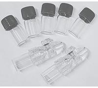 HEADNMORE® Set - 2 dosatori Sniffer Snuff Bottle + 5 bicchieri di ricambio trasparenti TT1