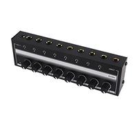 Headphone Amplifier 8 Channel Portable Metal Stereo Amplifier for Studio and Stage 100 to 240V Headphone Amplifier Stereo Headphone Amplifier Clear (Spina UE)