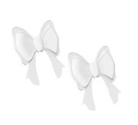 Headphone Bow Decoration Accessories - 2 pezzi Morsetto On Elastic Silicone Bow, Lightweight Headphone Decor, Easy To Attach, For Women, Girls, Teens, College Students, Work, School & Commuting