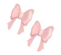 Headphone Bow Decoration Accessories - 2 pezzi Morsetto On Elastic Silicone Bow, Lightweight Headphone Decor, Easy To Attach, For Women, Girls, Teens, College Students, Work, School & Commuting