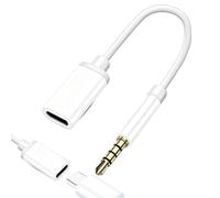 Headphone Car Stereo Cord Typec Female Flat Head Earphone Type C To 3.5mm | 3.5mm Male To Type-c Female Headphone Converter Flexible Tangle-Free for Content Music Watching Multimedia