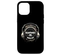 Headphones On World Off Music Audio Listener Custodia per iPhone 12/12 Pro