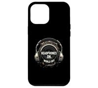Headphones On World Off Music Audio Listener Custodia per iPhone 12 Pro Max