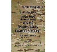 Headquarters Departme STP 31-18C34-SM-TG MOS 18C Special Forces Eng (Tascabile)